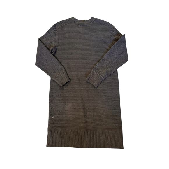 Lululemon Textured Ribbed Long-Sleeve Black Dress – Size Unknown (Fits S–M) - Picture 6 of 8